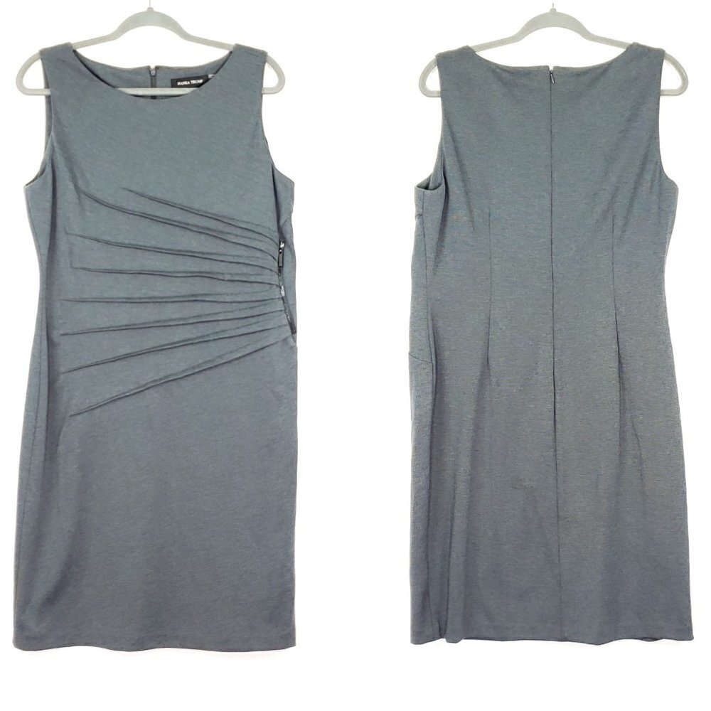 Ivanka Trump sleeveless side gather size 14